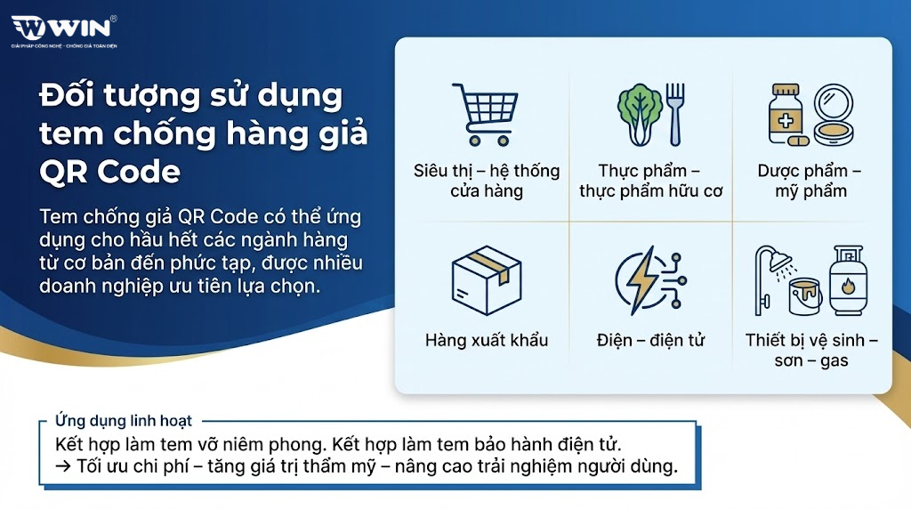 Đối tượng sử dụng tem chống hàng giả công nghệ