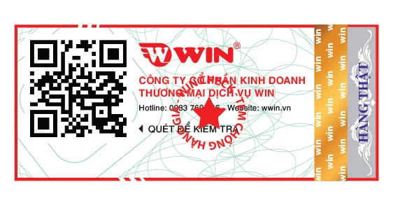 Hình ảnh Tem chống hàng giả QR Code kết hợp công nghệ nước