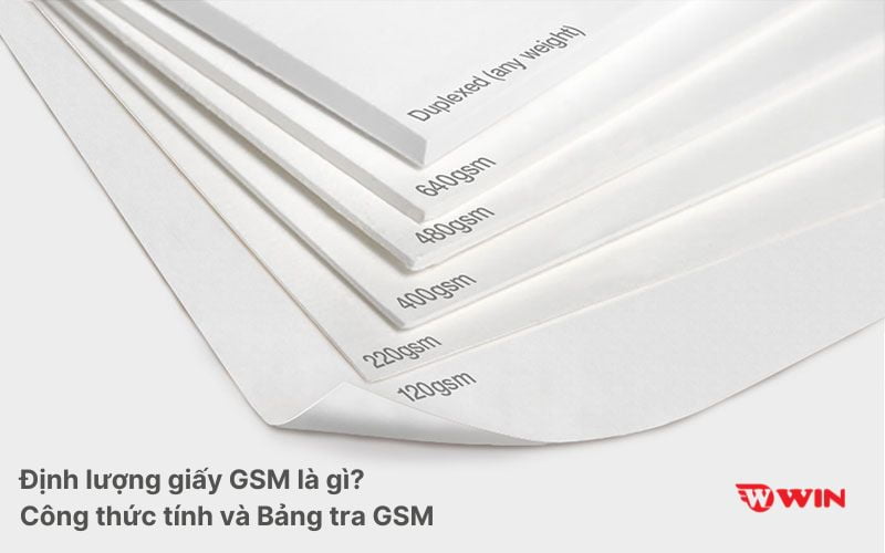 Định lượng giấy gsm là gì? Công thức tính và Bảng tra GSM