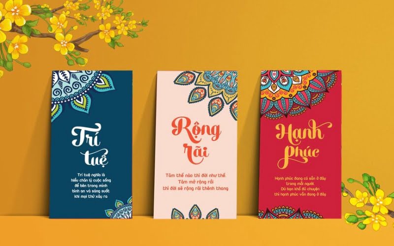 Mẫu bao lì xi đa dạng màu sắc