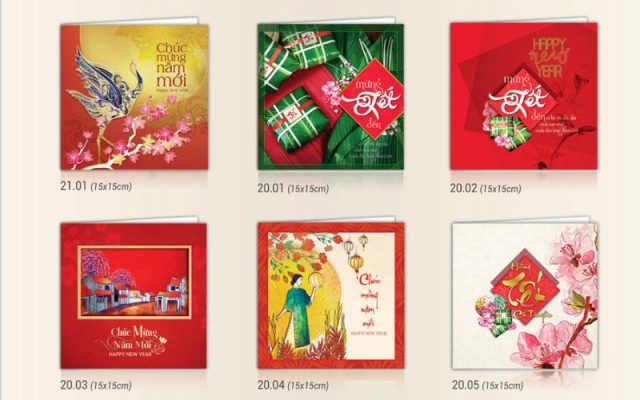 Tổng hợp các mẫu thiệp Tết đẹp