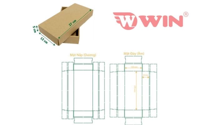 Cách làm hộp giấy âm dương bằng bìa carton
