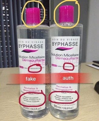 Phân biệt nước tẩy trang Byphasse thật giả qua nắp chai
