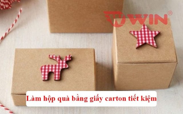 làm hộp quà bằng giấy carton thấp tiết kiệm