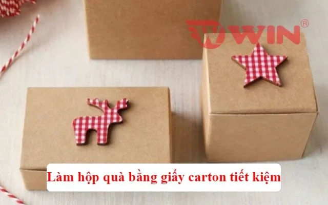 làm hộp quà bằng giấy carton thấp tiết kiệm