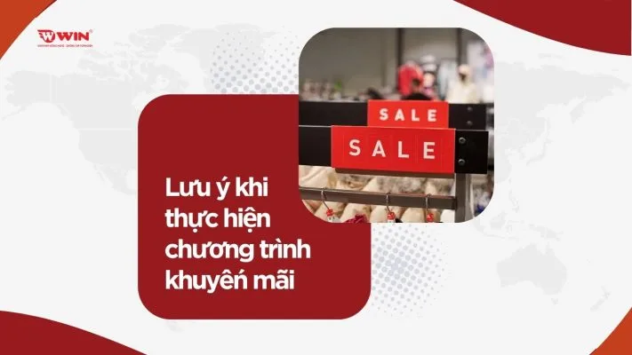 Lưu ý thực hiện chương trình khuyến mãi