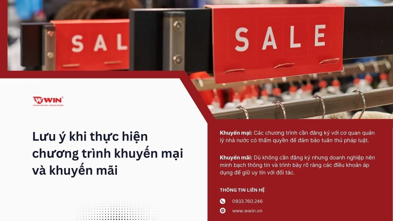 Lưu ý khi thực hiện chương trình khuyến mại và khuyến mãi