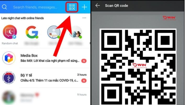 Sử dụng ứng dụng quét mã QR chuyên dụng