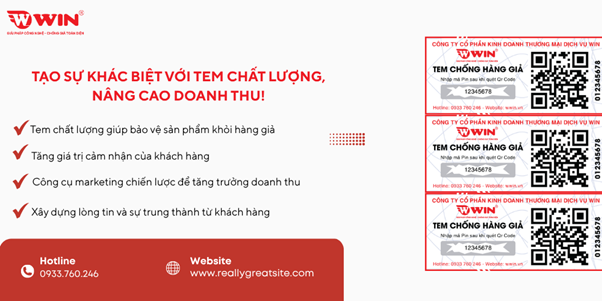 WIN cung cấp giải pháp chống giả toàn diện cho doanh nghiệp