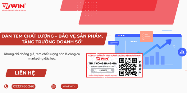 Dán tem chống giả để bảo vệ sản phẩm và gia tăng doanh số.