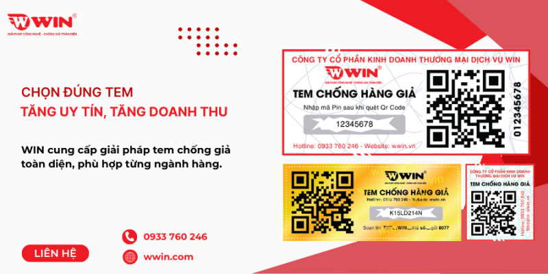 Chọn đúng tem tăng uy tín tăng doanh thu