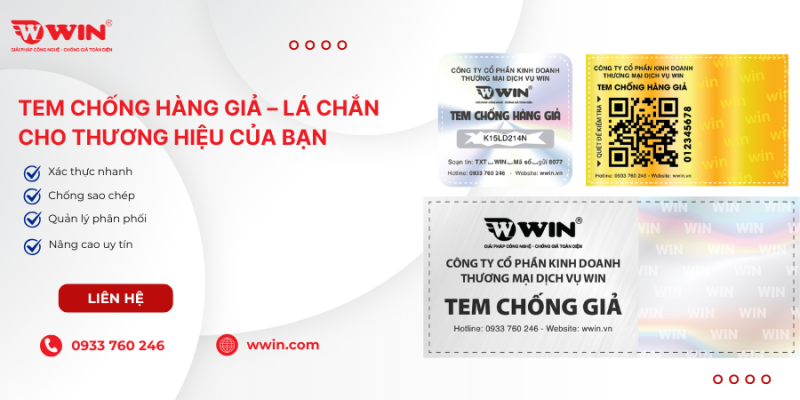 Tem chống hàng giả - lá chắn thương hiệu cho doanh nghiệp