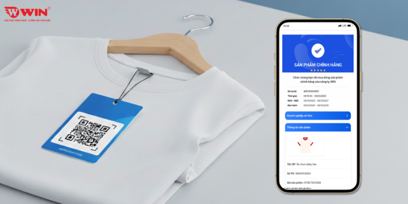 Tem QR chống giả thời trang, dệt may