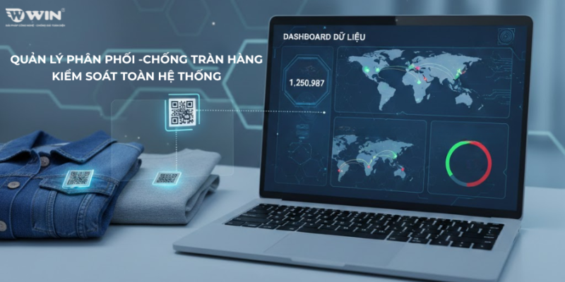 WIN cung cấp Tem check QR dệt may