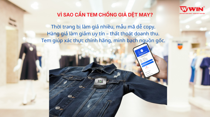 tem chống giả vải cho doanh nghiệp dệt may