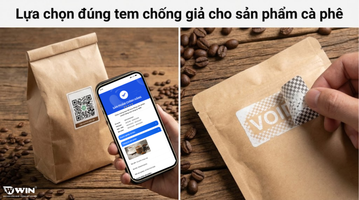 WIN - Cung cấp tem chống giả cà phê uy tín và hàng đầu tại Việt Nam