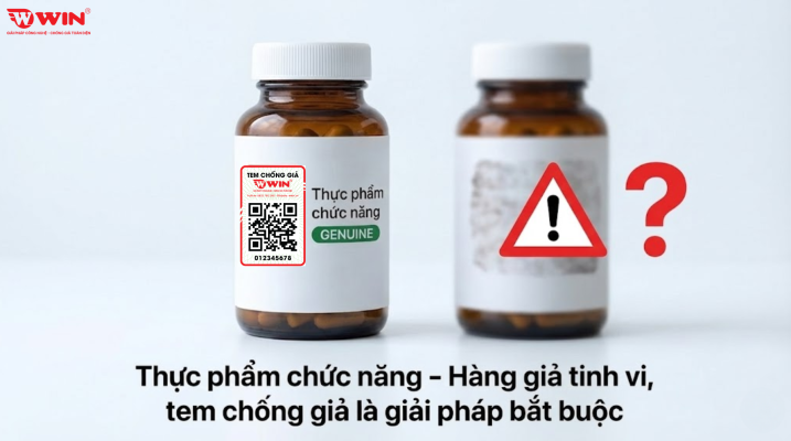 Vì sao tem chống giả quan trọng đối với thực phẩm chức năng