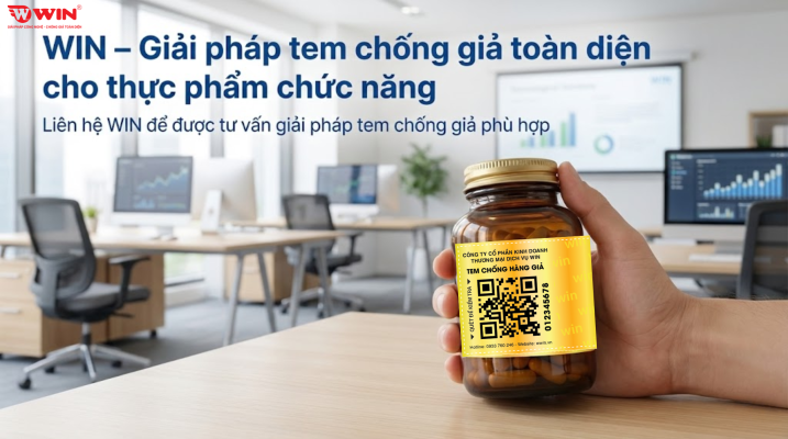 WIN - cung cấp tem chống giả thực phẩm chức năng