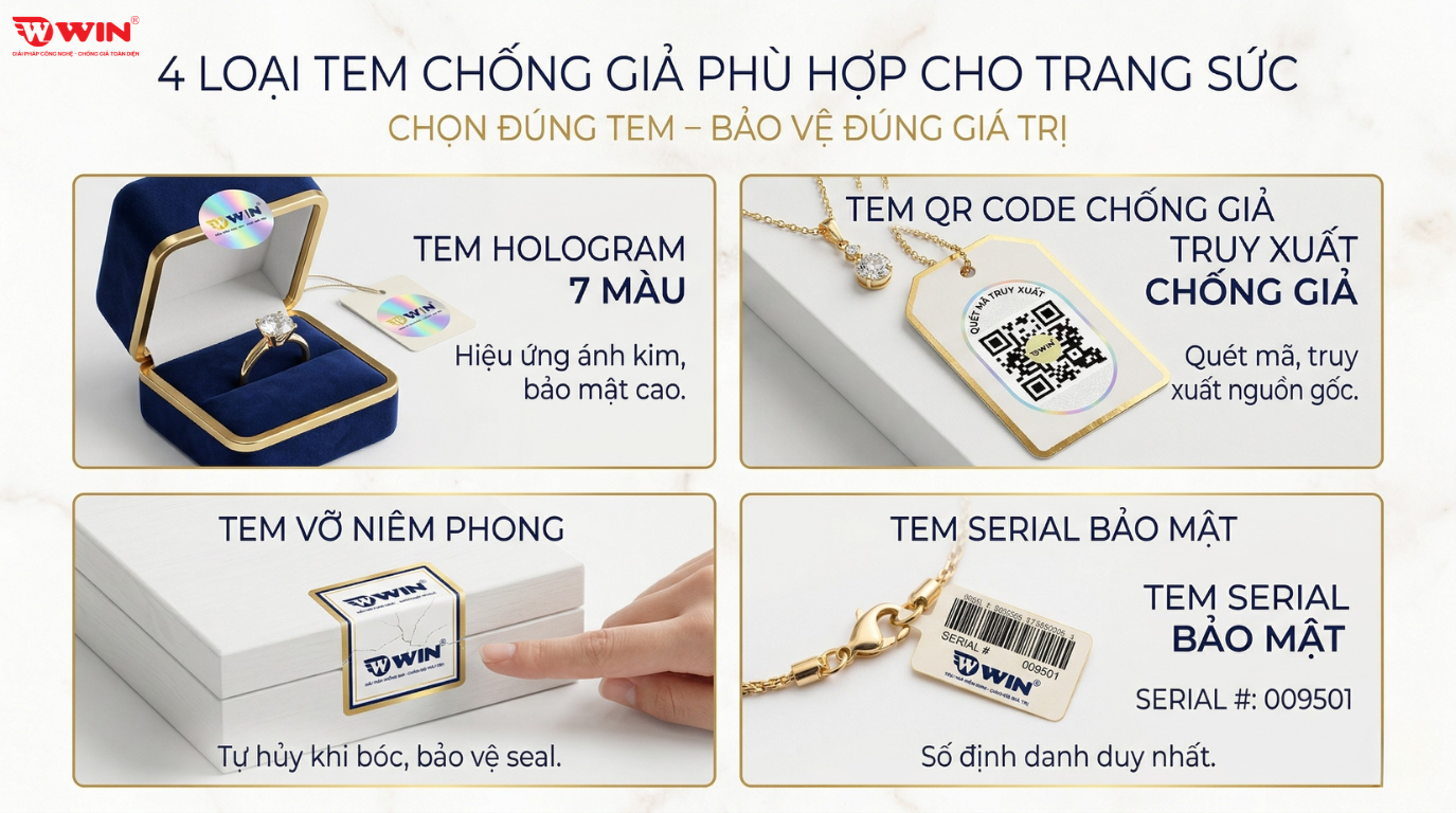 WIN - địa chỉ cung cấp giải pháp chống giả trang sức uy tín tại TPHCM