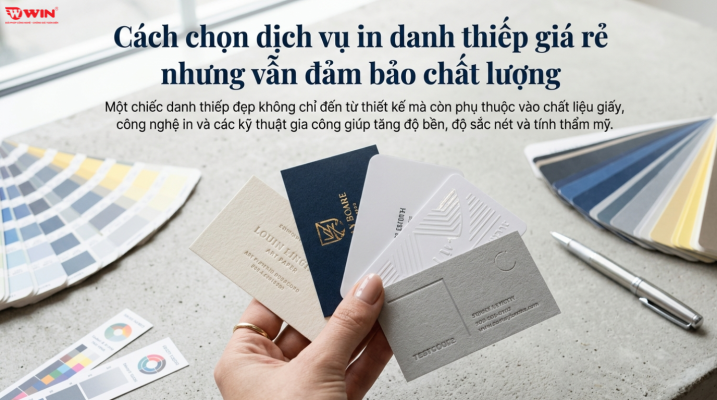 In danh thiếp giá rẻ nhưng chất lượng vẫn không thay đổi. 