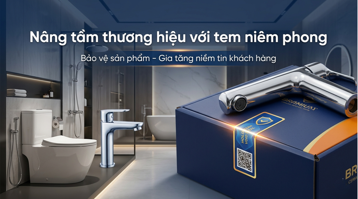 Tìm hiểu về tem niêm phong cho thiết bị vệ sinh