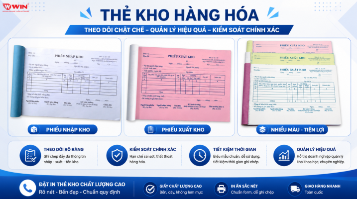 WIN - địa chỉ cung cấp thẻ kho hàng hóa uy tín, giá rẻ tại THCM Việt Nam