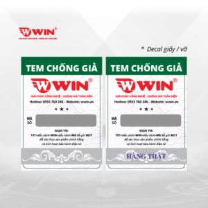 Alternative view of Tem Chống Giả Công Nghệ Nước