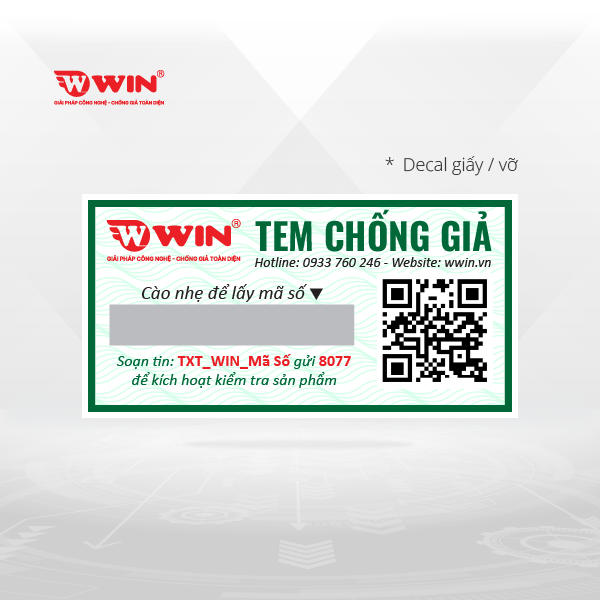Tem Chống Hàng Giả Công Nghệ QR Code Kết Hợp SMS - Ảnh 2