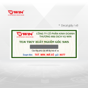 Tem truy xuất nguồn gốc SMS