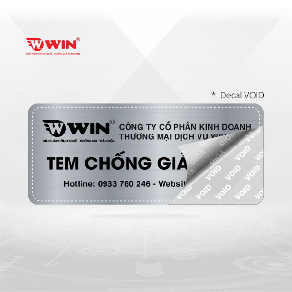 Tem Chống Hàng Giả VOID OPEN