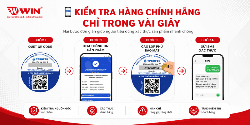 Cách Kiểm Tra Tem Chống Hàng Giả QR Code Kết Hợp SMS