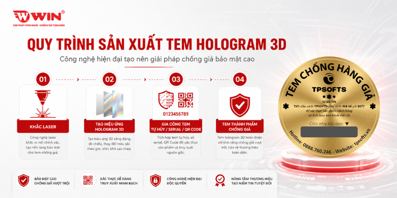 Quy Cách In Tem Chống Hàng Giả Hologram 3D