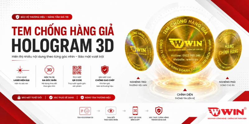 Tìm Hiểu Tem Chống Hàng Giả Hologram 3D