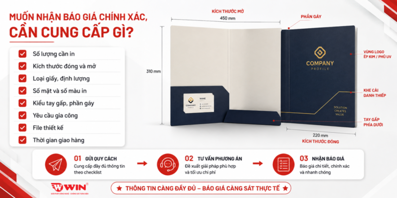 Đặt in bìa đựng hồ sơ theo yêu cầu tại WIN