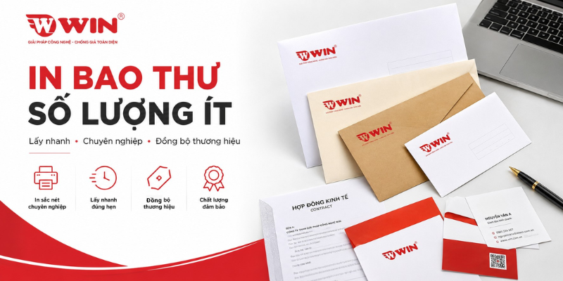 In bao thư số lượng ít tại WIN   