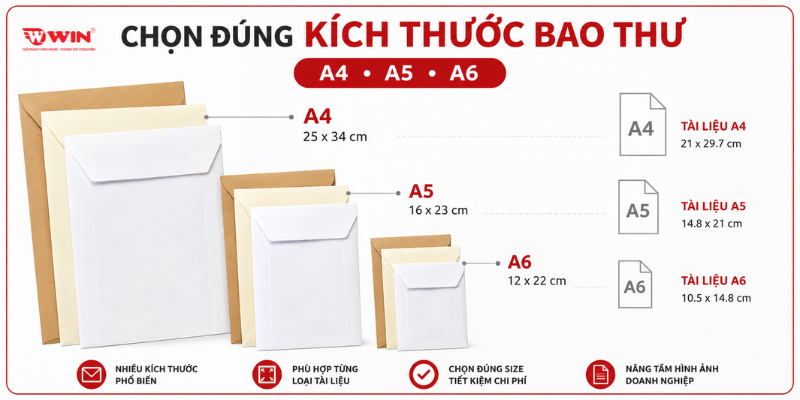 Kích Thước Chuẩn Khi In Bì Thư 