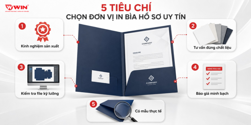Tiêu chí chọn đơn vị in bìa hồ sơ