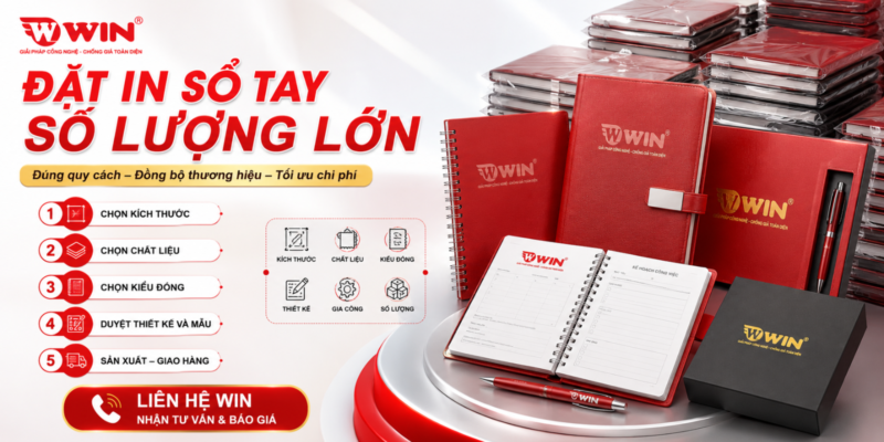 Đặt in sổ tay số lượng lớn tại WIN