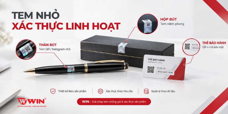 Vị trí dán tem phù hợp