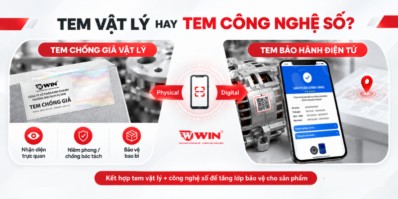 Tem vật lý và Tem công nghệ số