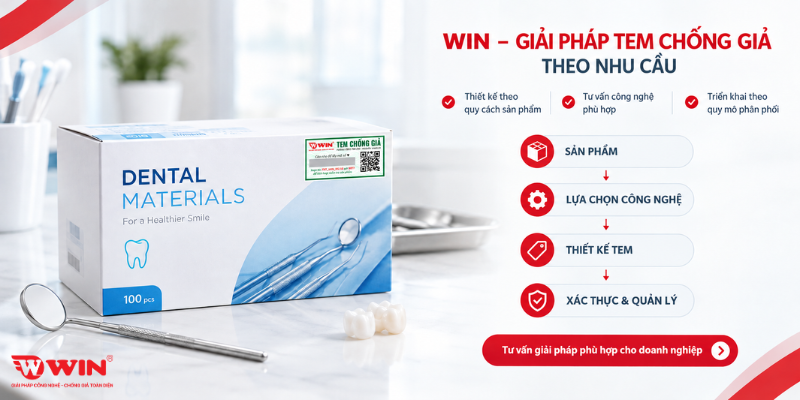 WIN cung cấp giải pháp tem chống giả cho doanh nghiệp